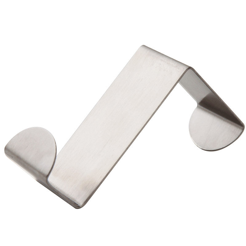 Newest 2PC Door Hook Stainless Kitchen Cabinet Clothes Hanger Levert Dropship