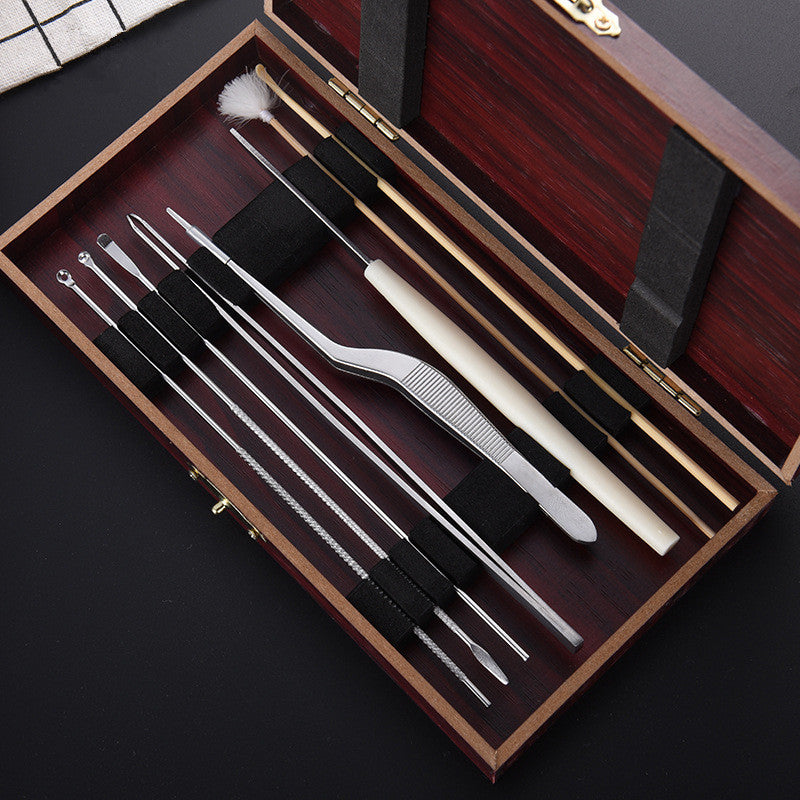Practical 8pcs Cleaning Set Health Care Tool Ear Pick Ear Wax Remover Cleaner Curette Kit Secondary image