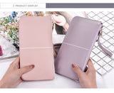 Long European&American zipper small fresh cell phone bag High-quality PU leather student thin multi-purpose wallet