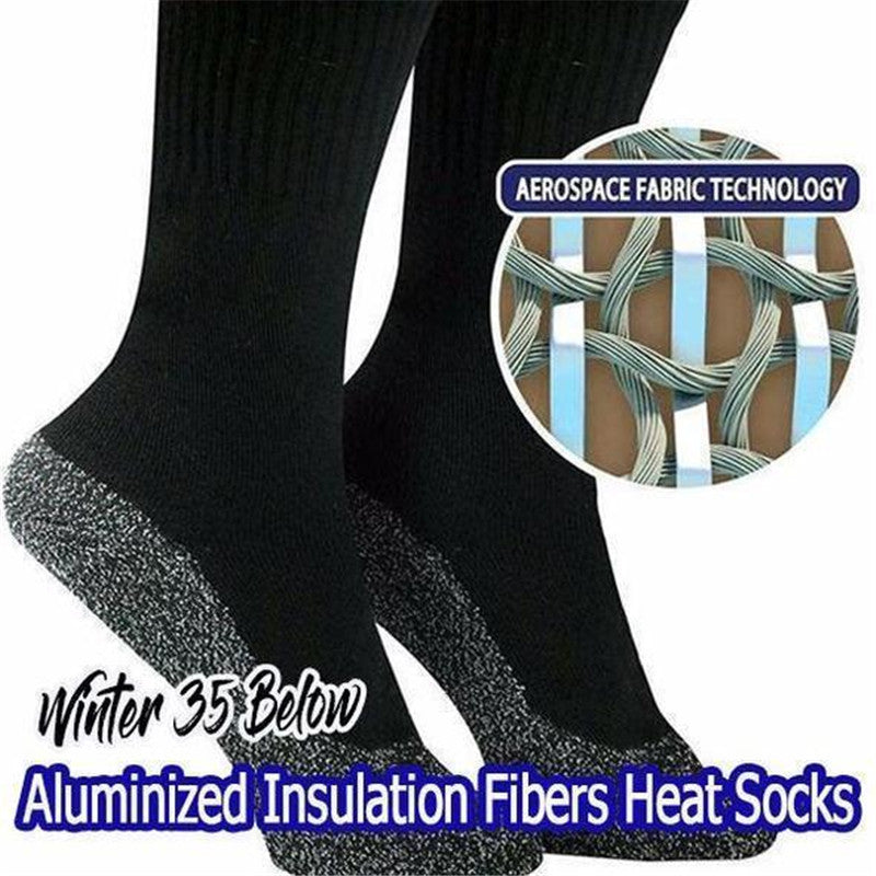 Winter Aluminized Insulation Fibers Heat Socks Keep Feet Warm and Dry Men and Women Aluminum Fiber Sock Gift Christmas 1Pair Main image