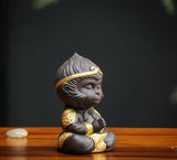 Chinese Purple Clay Kung Fu tea Set Tea Pet Monkey King Tea Accessories for puer Oolong Tea Home Deco
