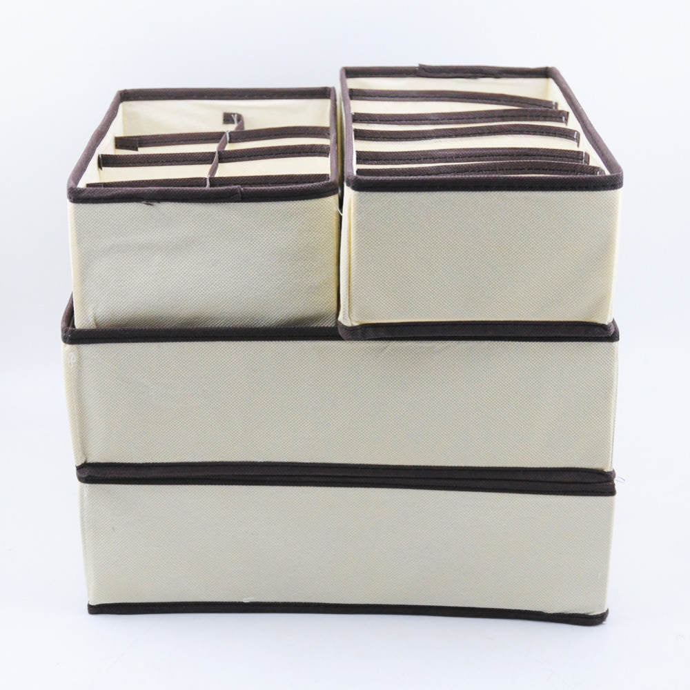 Multi-size Underwear Bra Organizer Storage Box Drawer Closet Organizers Boxes For Underwear Scarf Socks Bra Home Storage