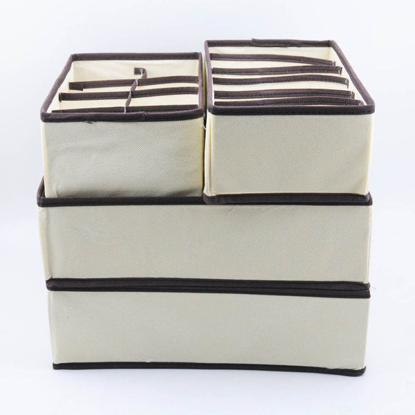 Multi-size Underwear Bra Organizer Storage Box Drawer Closet Organizers Boxes For Underwear Scarf Socks Bra Home Storage