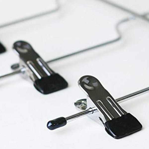 1 PC 32.5*36 cm 4-layer Pants Rack Trousers Skirt Jeans Socks Hanger Drying Rack 8 Clips Wardrobe Space Saving Storage Organizer