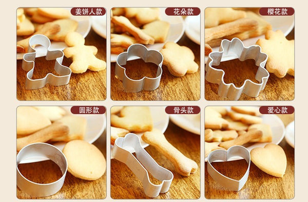 Kitchen DIY Cartoon Cookies Mold Tools Aluminium Alloy Fondant Cake Sugarcraft Cutter Tools