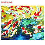 Colorful world Digital Painting Handpainted Oil Painting by numbers oil paintings chinese scroll paintings Home Decoration