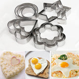 Stainless Steel 12Pcs/Set Cookie Fondant Cake Mould Mold Fruit Vegetable Cutter