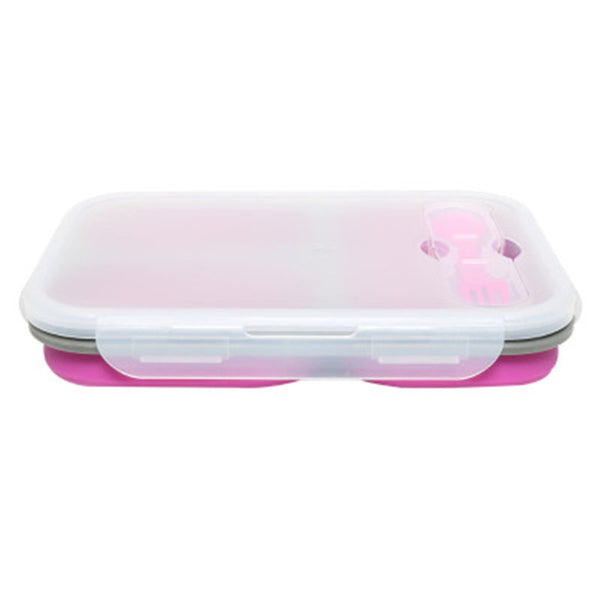 Foldable Microwave Oven Box Bento Silicone Lunch Box Bento Picnic Food Container