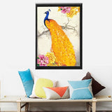 DIY 5D Diamond Embroidery The peacock Round Diamond Painting Cross Stitch Kits Diamond Mosaic Home Decoration