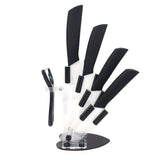 brand high quality kitchen knife ceramic knife set 3" 4" 5" 6" inch + peeler + Transparent Acrylic Stand kitchen