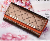 Women's Wallets Women Cowhide Leather Wallet Luxury Design Ladies Party Clutch Patent Leather Purses Long Card Holder