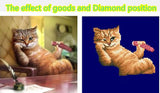 DIY Partial 5D Diamond Embroidery The Cute Cats Round Diamond Painting Cross Stitch Kits Diamond Mosaic Home Decoration