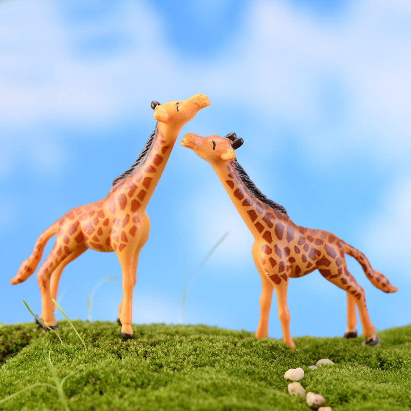 XBJ011 Home Micro Landscape Decorations DIY Doll House Deer Giraffe Crafts Fairy Garden Miniatures Terrariums Succulents