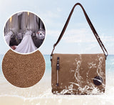 Canvas Leather Crossbody Bag Men Military Army Vintage Bags Shoulder Bag Casual Travel school Bags For Teenagers sac a dos bolsa