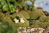 XBJ089 Mini 10pcs Cow dolls Bottle decoration supplies moss micro landscape deco  Garden deco Creative handicrafts