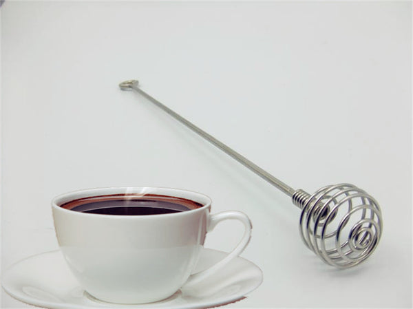 New arrival High Quality Long Handle Stainless steel Honey Bee Stirring Liquid Muddler Juicer Mixer Egg Blender