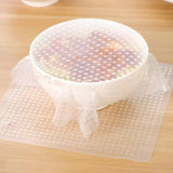 1 piece food grade Keeping Food Fresh Wrap Reusable high stretch Silicone Food Wraps Seal Vacuum Cover Stretch Lid