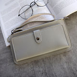 Women's Purse High Quality PU Leather Women's Wallet Zipper Bag Vintage Female Wallet Purse Fashion Card Holder Phone Bag