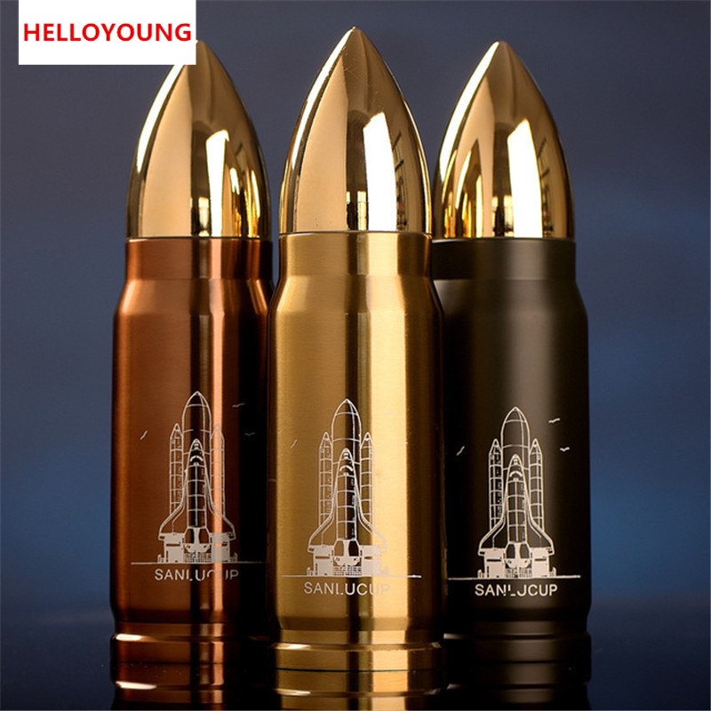 CJ015 Rocket bullet bullet vacuum insulation bottle outdoor portable bottle creative bottles Drinking water bottle Drinkware Main image