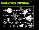 Christmas Wall Sticker Shop Window Sticker Glass Mall Angel Pendant Ornaments Shops And Malls Decor Wall Sticker