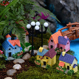 XBJ017 Miniature Decoration 1 pc European Castle Garden Bridge Stair Ornament Resin Decor Terrarium Figurines Micro Landscape
