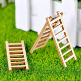 3pcs/Set Table Chair Resin Craft Micro Landscape Ornament Fairy Garden Miniature Terrarium Figurine Christmas Decoration