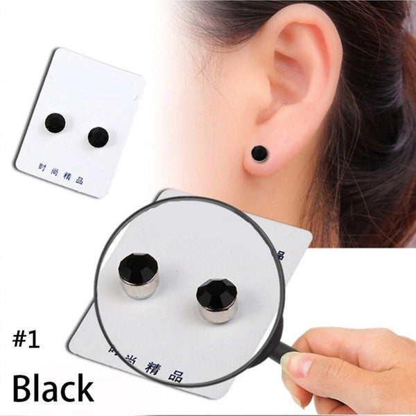 1 Pair Weight Loss Earrings Healthy Stimulating Acupoints Stud Magnetic Therapy Health Care Slimming Tool