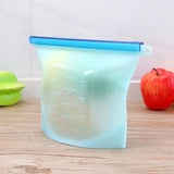 4pcs Reusable Silicone Vacuum Food Fresh Bags Wraps Fridge Food Storage Containers Refrigerator Bag Kitchen Colored Bag