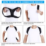Upper Back Belt Posture Corrector Support Corset Back Shoulder Braces Spine Support Health Care Posture Correction Back Support
