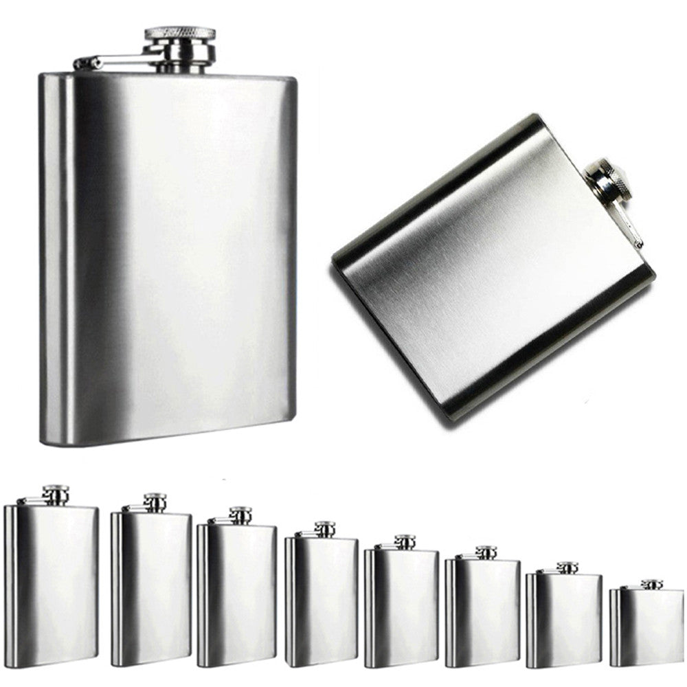 Stainless Steel Hip Flask Flagon High Quality Portable Wine Whisky Pot Bottle Drinkware For Drinker Main image