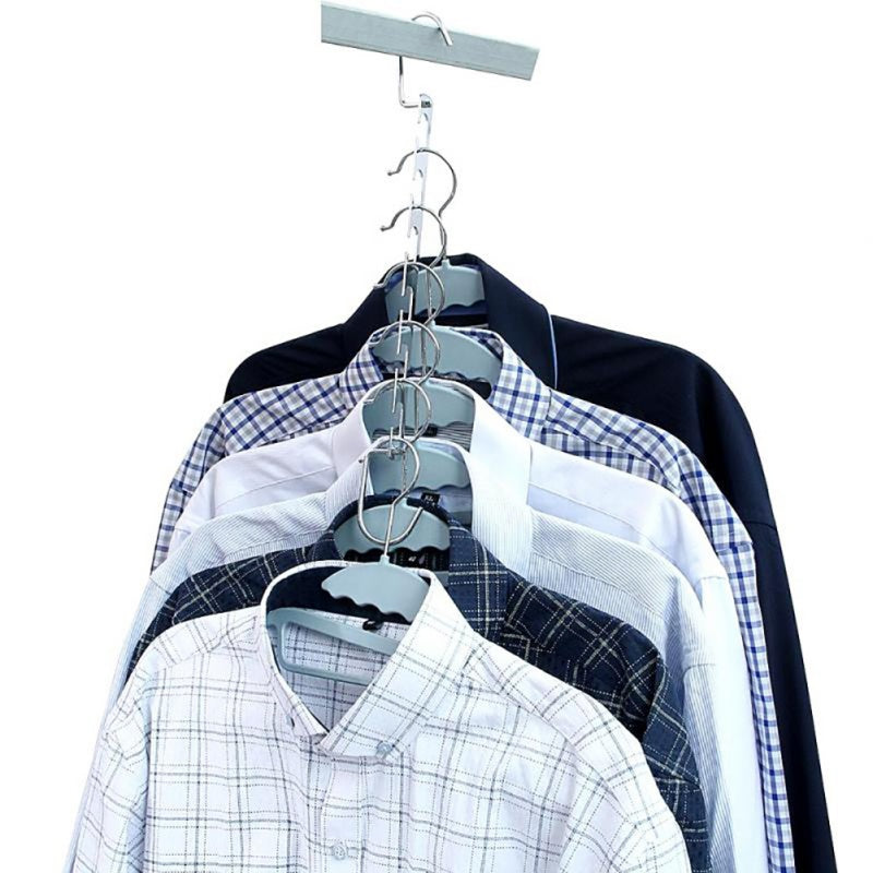 1 pcs Metal iron hanger Clothes hanger Metal multifunctional Hangers with Hook useful kitchen/home supplies Secondary image