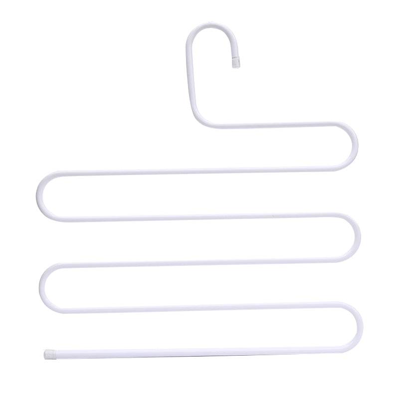 Multilayer Fish Bone Shape Stainless Steel Clothing Storage Racks Clothes Hanger Storage Holder Wardrobe Laundry Drying Rack