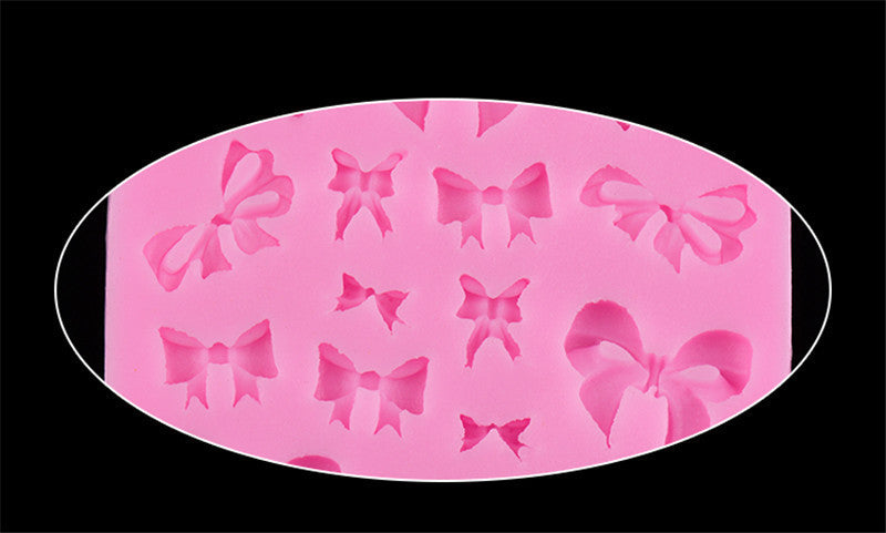 New Baking Moulds Different Mini Bow Design Silicone Chocolate Mold Birthday Cake Decorating Fondant Cake Tools