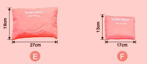 Travel Storage Bag Set  6 PCS For Clothes Tidy Organizer Pouch Suitcase Handbag Home Closet Divider Drawer Organiser