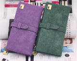 New Fashion Elegant Women Wallets Drawstring Nubuck Zipper Luxury Brand Famous Designer Card Wallet Women Purse PU Wallet Female