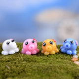 XBJ113 Mini 8pcs Small octopus decoration supplies moss micro landscape deco  Garden deco Creative handicrafts