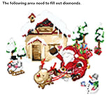 DIY Diamond Mosaic 5D Round Rhinestones Christmas Snowy Night Diamond Painting Cross Stitch Diamond Embroidery