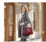 Hot Sale Women Casual Tote Bag Female Handbag Large Big Shoulder Bag for Women Tote Ladies Vintage Genuine Leather Crossbody Bag