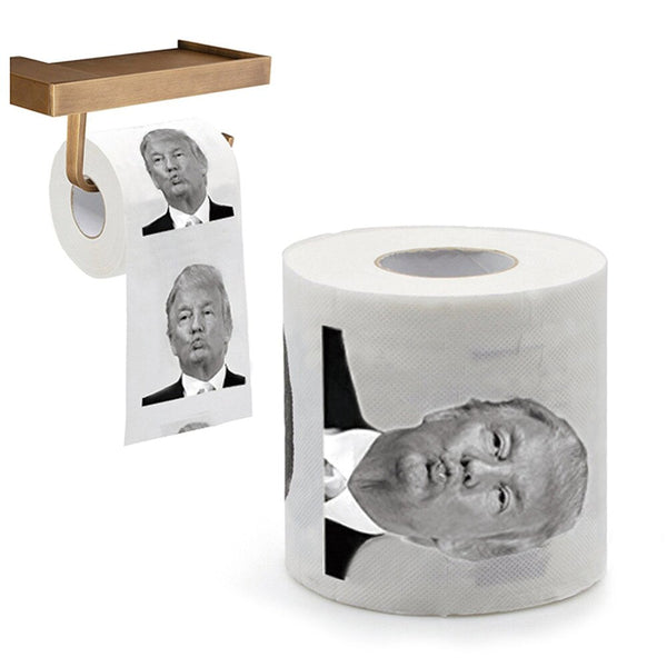 President Donald Trump Toilet Paper Roll Gag Gift Prank Joke On Sale