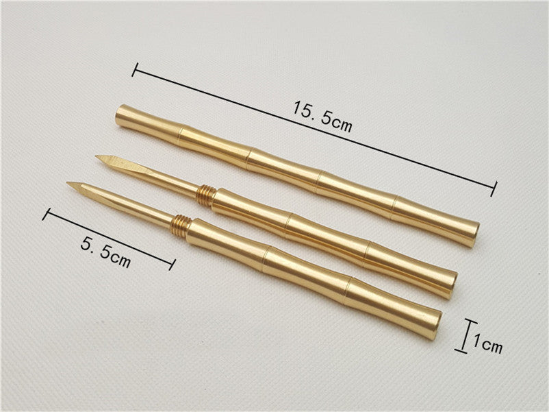 pure copper pu er tea needle pu erh puer tea knife tray tea box accessories 1pc Main image
