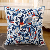 BZ131 Luxury Cushion Cover Pillow Case Home Textiles supplies Lumbar Pillow Peacock butterfly embroidery pillows chair seat