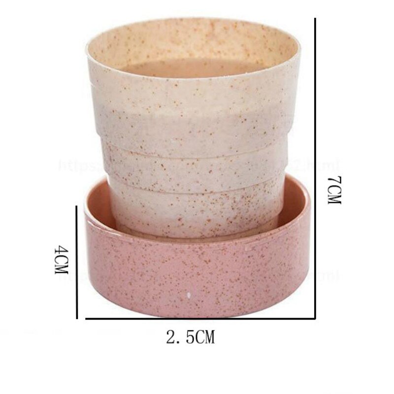 130ML Creative Folding Water Cups Boys Girls Outdoor Activities Telescopic Leak-proof Portable Water Travel Cup Drop Shipping Main image