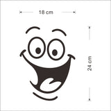 Cartoon Smile Toilet Stickers Wallpapers All-match Style Art Mural Waterproof For toilet Home Decor Backdrop Removable