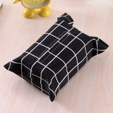 Cotton Linen Tissue Box Towel Napkin Dispenser Storage Bag Paper Holder Cover Tissue Case Home Car Desktop Organizer