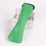Travel accessories 1pcs popular 3x fork spoon stainless steel cutlery portable camping picnic bag