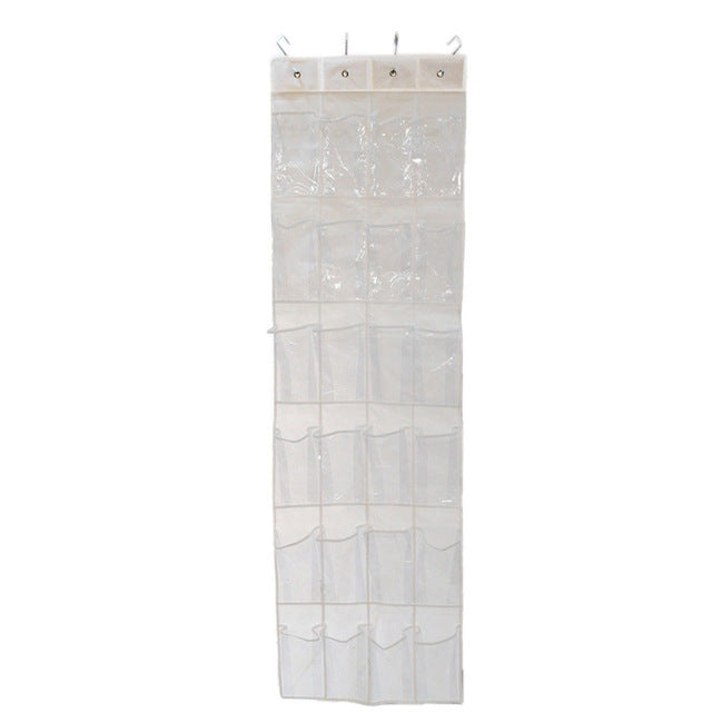 12/24Pocket Over the Door Shoe Organizer Hanging Organizers Space Saver Rack Hanging Storage Hanger
