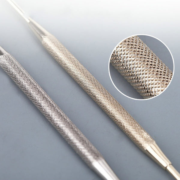 Earpick Double-Ended Stainless Steel Spiral Ear Pick Spoon Ear Wax Removal Cleaning Tool Health Care Tool 1 Pc