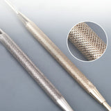 Earpick Double-Ended Stainless Steel Spiral Ear Pick Spoon Ear Wax Removal Cleaning Tool Health Care Tool 1 Pc