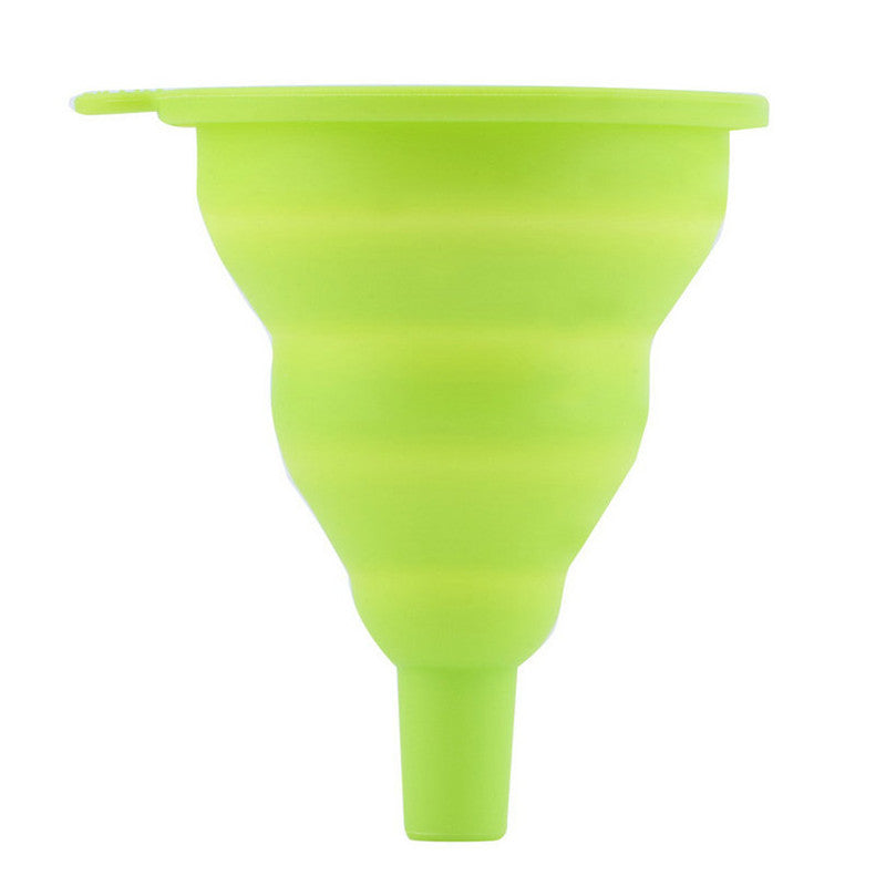 High Quality 1pc New Mini Silicone Gel Foldable Collapsible Style Funnel Hopper Kitchen cooking tools Secondary image
