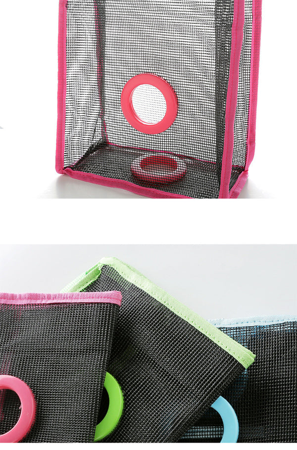 kitchen garbage bags hanging storage mesh bag convenient extraction storage bag organizer